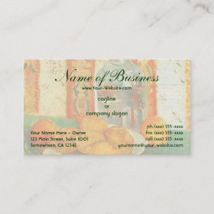 Cartão De Visita Decantador e Limões no Prato; Vincent van Gogh