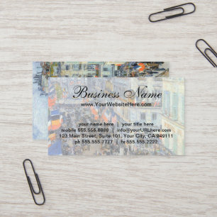 Cartão De Visita Décimo quarto de julho, Rue Daunou, de Childe Hass