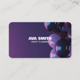 Cartão De Visita Decoração do Partido Balão