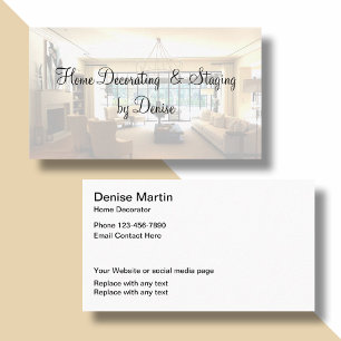 Cartão De Visita Decoração e encenação Home