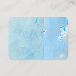 Cartão De Visita decoracion color tuqueza hoja nube