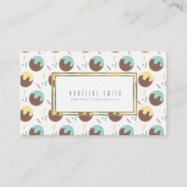 Cartão De Visita Decorações de Bolo Cake Pops
