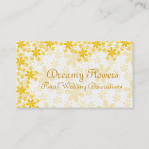 Cartão De Visita Decorações florais do casamento