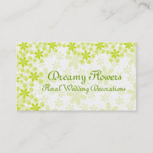 Cartão De Visita Decorações florais do casamento
