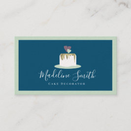 Cartão De Visita Decorador de Padaria de Bolo de Casamento