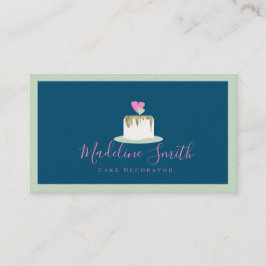 Cartão De Visita Decorador de padaria de bolos de casamento
