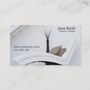 Cartão De Visita Decorador interior do designer de interiores,