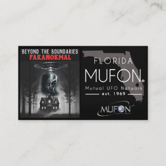 Cartão De Visita Dee Paranormal Horizontal Business Card with Photo