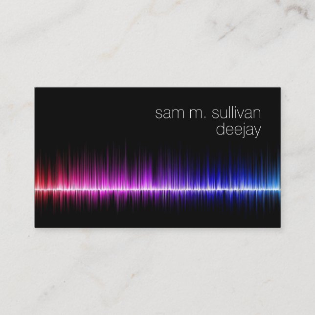 Cartão De Visita Deejay Disk Jockey Music (Frente)