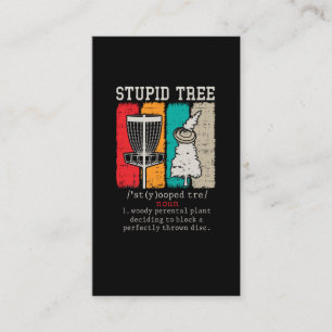 Cartão De Visita Definição de Golfe de Disco de Disco Frisbee