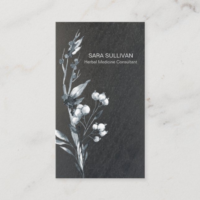 Cartão De Visita Deixa Berries Herbal Medicine Herbs (Frente)