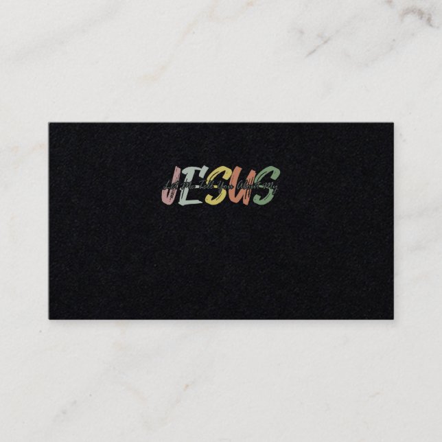 Cartão De Visita Deixe-Me Falar Sobre Meu Jesus Bíblia Cristão (Frente)