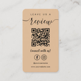 Cartão De Visita Deixe-nos um resumo do código Qr do Instagram do F