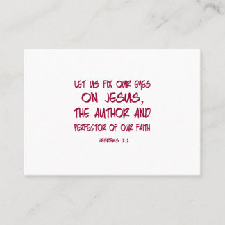 CARTÃO DE VISITA DEIXEMOS OS OLHOS NO JESUS