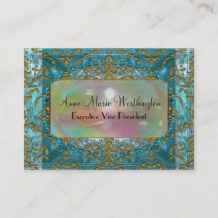 Cartão De Visita Delancey pelo profissional elegante do mar 3,5