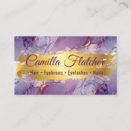 Cartão De Visita Delicar Aquarela Lilac