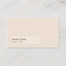 Cartão De Visita Delicar o padrão marrom-creme marcado com o logoti