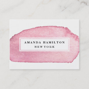 Cartão De Visita Delicar profissional de lavagem Girly Pink em Águ