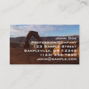 Cartão De Visita Delicate Arch II no Parque Nacional Arches