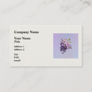 Cartão De Visita Delicate Wisteria