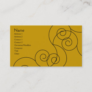 Cartão De Visita Della - ouro antigo