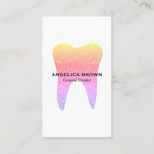 Cartão de visita Dental Colorida