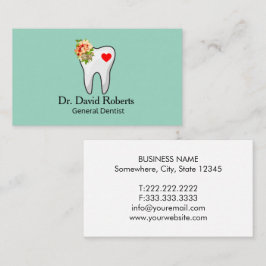 Cartão De Visita Dente Coração Dental