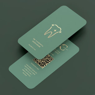 Cartão De Visita Dente Dentista Moderna Dente Densível Densal Dente