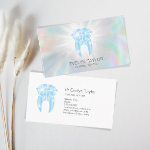 Cartão De Visita Dentes dentários Dentários Coroa de Sorriso