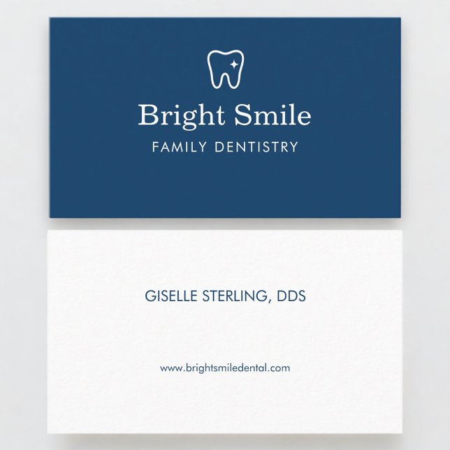 Cartão De Visita Dentist Dentistry Tooth Logo (Criador carregado)