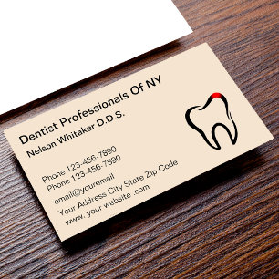 Cartão De Visita Dentist Office Dental Professionals