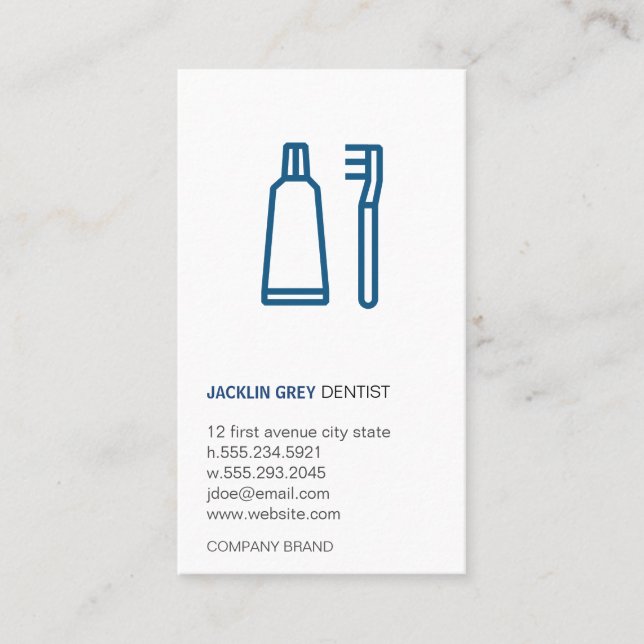 Cartão De Visita Dentista (Frente)