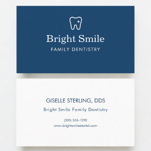 Cartão De Visita Dentista Azul