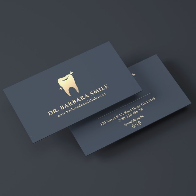 Cartão De Visita Dentista Cosmético Carvões Mínimos Dentários (Cosmetic Dentist Charcoal Minimal Dental Tooth Business Card
)