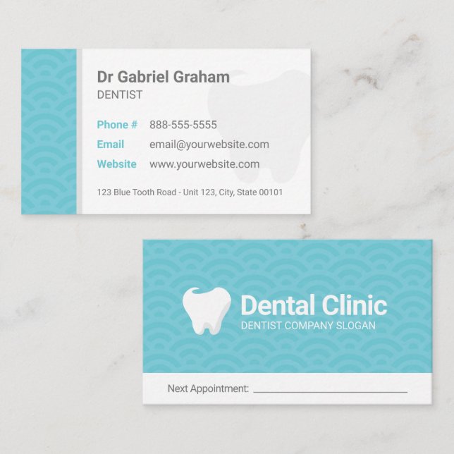 Cartão de visita Dentista Dental Clinical (Frente/Verso)