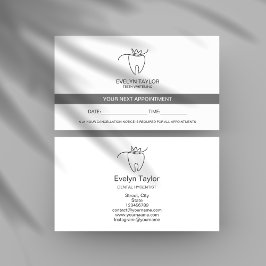 Cartão De Visita Dentista Dentária Dentícia Clínica Desenhar Compro