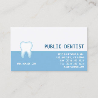Cartão De Visita Dentista Dentário Elegante