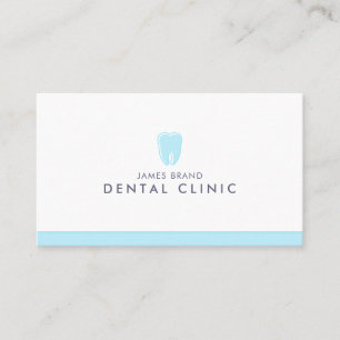 Cartão De Visita Dentista Dentário Minimalista