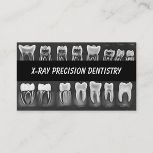Cartão De Visita Dentista dentário Precision X-Ray
