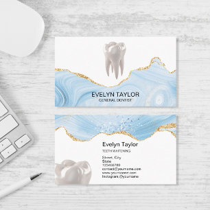 Cartão De Visita Dentista Dentista Dente Clínica dentária Luminosa