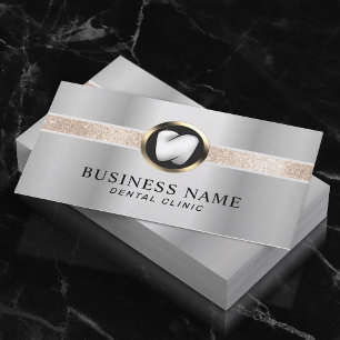 Cartão De Visita Dentista moderno logotipo de dente Escritório dent