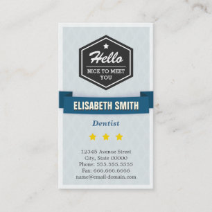 Cartão De Visita Dentista - Na moda criativo