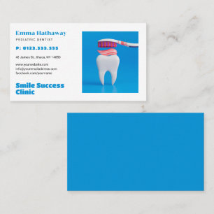 Cartão De Visita Dentista Pediátrico   Clínica Odontológica
