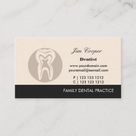 Cartão De Visita Dentista profissional do cirurgião médico dos dent