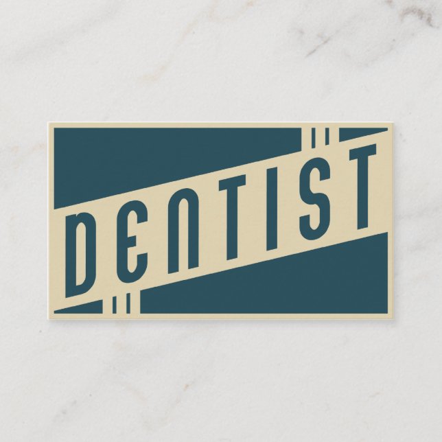 Cartão De Visita dentista retro (Frente)