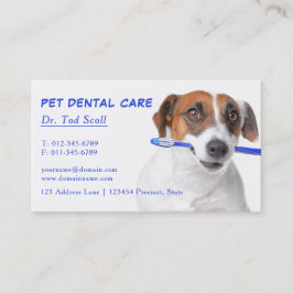 Cartão De Visita Dentista Veterinária Pet Dental