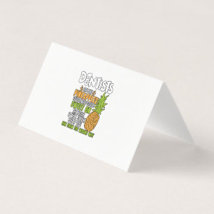 Cartão De Visita Dentistas São Como Abacaxis.