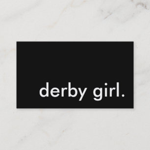 Cartão De Visita derby, garota.