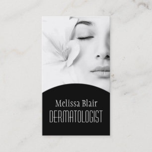 Cartão De Visita Dermatologista de Pele Clara Massagem Facial Spa