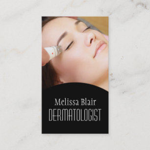 Cartão De Visita Dermatologista de Pele Clara Massagem Facial Spa